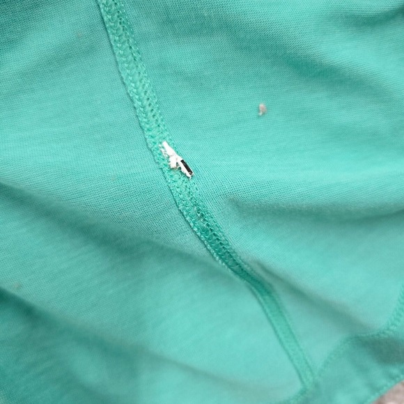 Patagonia Shirt Womens Large Green Capilene Cool Trail Short Sleeve Pullover - Picture 5 of 9